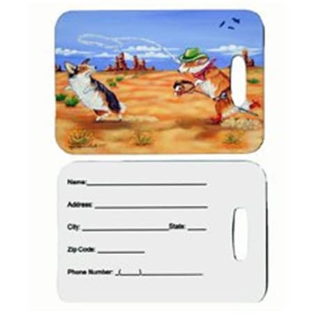 Carolines Treasures Carolines Treasures 7290BT Pair of 2 Corgi Luggage Tags 7290BT